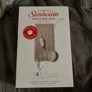 Sunbeam king sized heating pad
